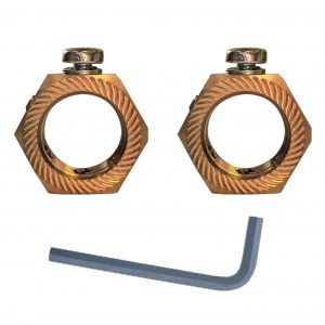 20mm Brass Earthing Nuts (Pack Of 2)