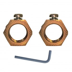 25mm Brass Earthing Nuts (Pack Of 2)