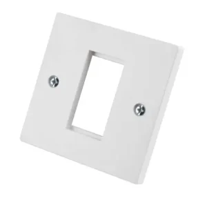 EM01 Emitex 1 Gang 1 Euro Module Face Plate