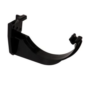 112mm Half Round Guttering Fascia Bracket- Black
