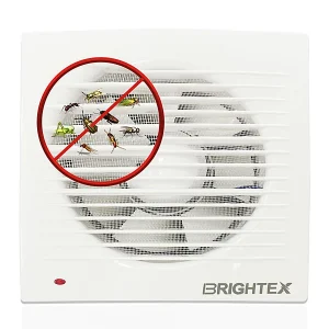 Brightex, Extractor Fan 150mm Timer Bathroom Shower Toilet Wall Fan Ceiling Mount Kitchen Energy Saving White
