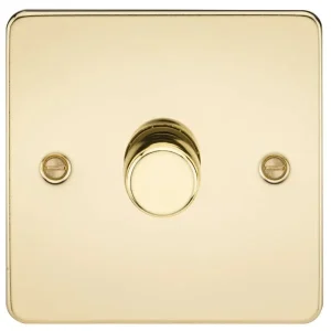 1G 2-Way 10-200W (5-150W LED) Intelligent Dimmer - Polished Brass