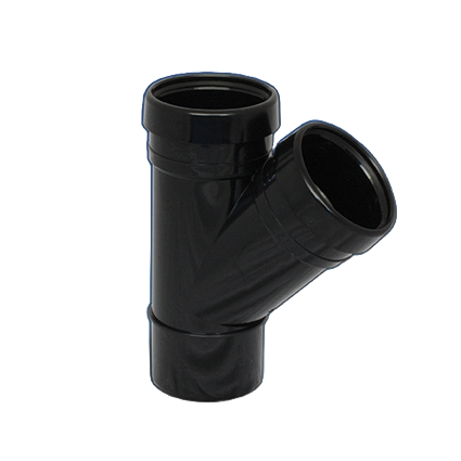 110mm Pushfit 135° Double Socket Soil Branch