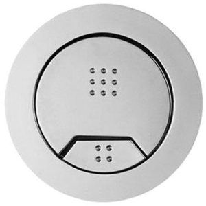 SYG610CP Derwent Macdee Kara 72mm Chrome Dual Flush Pneumatic Toilet Cistern Push Button