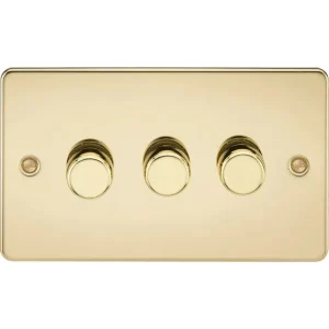 3G 2-Way 10-200W (5-150W LED) Intelligent Dimmer - Polished Brass