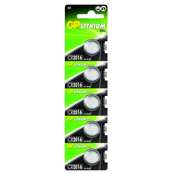 656.776UK Lithium Button Cells CR1616 5 Pack