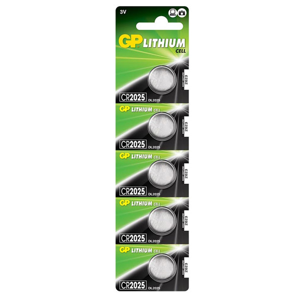 656.262UK Lithium Button Cells CR2025 5 Pack