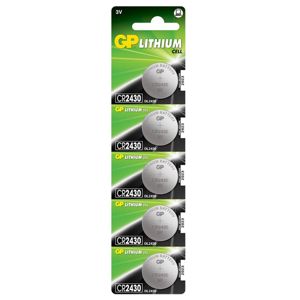 656.278UK Lithium Button Cells CR2430 5 Pack