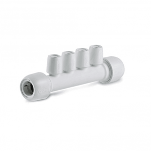 Hep₂O White 4 Port Manifold 22 X 10mm All sockets On One Side