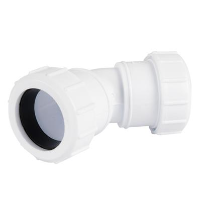 PRWFCB/45-50W Plastic Compression 50mm 45° Bend White