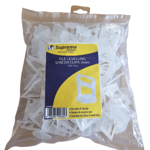 1mm Tile Levelling Spacer Clips 100 Pk