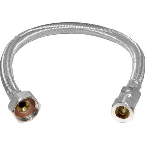 FH1046 15mm x ¾" 12mm Bore, 500mm Flexible Tap Connector With Isolating Valve