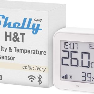 Shelly H&T Gen 3 WiFi Controlled Temperature and Humidity Sensor Ivory