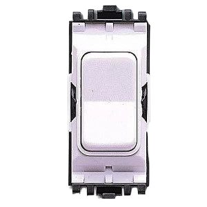 MK K4900WHI Grid Plus 10A Switch Module 2 Way Retractive Centre Off