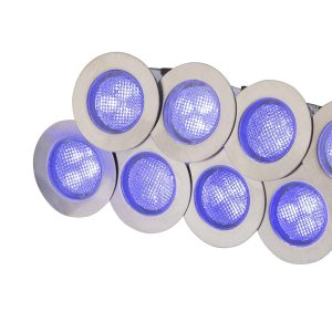 KIT16B IP65 230V 10x 0.2w Blue LED Kit