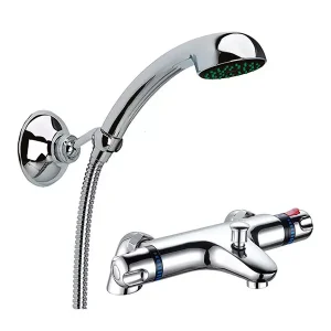 Polo Thermostatic Bath Shower Mixer c/w Shower Kit