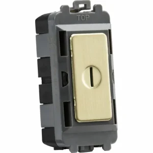 20AX 2 Way SP Key Module - Brushed Brass