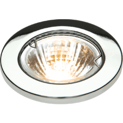 L02C1 IP20 12V 50W Max. L/V Chrome Downlight With Bridge