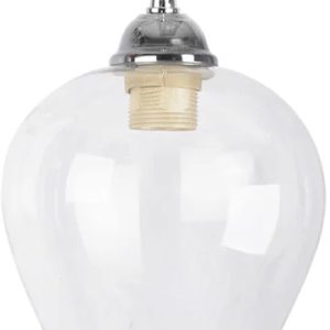 18632 Lewis Bell Shaped Clear Pendant Glass Shade