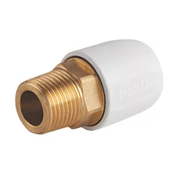 Hep₂O ½” X 22mm Male BSP DZR Brass Adaptor