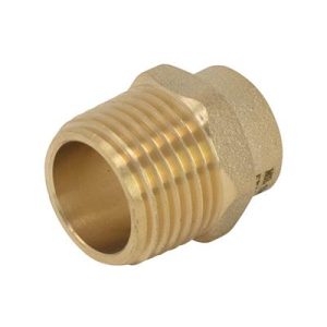 Endfeed 15mm X ¼" Straight Connector Male Iron