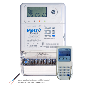Metro 100A Three Phase Pre-Payment Meter, Mbus with Separate Key-Pad