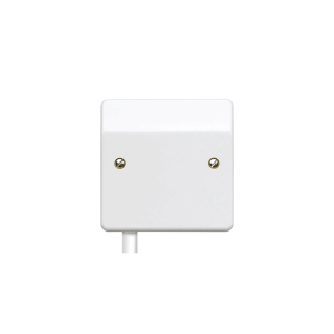 MK K1090 1 Gang Unfused Single Bottom Feed Flex Outlet in White