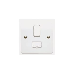 MK K1040WHI 13 Amp Switched Fused Spur Connection Unit in White