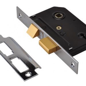 3 Lever Mortice Sashlock Chrome 65mm