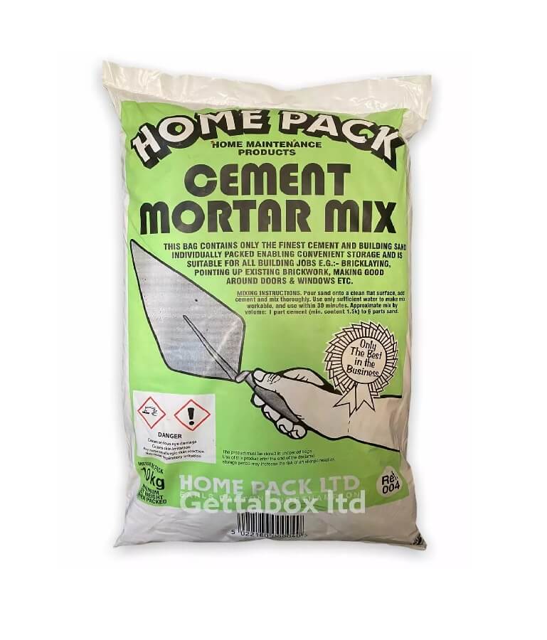 Home Pack Mortar Mix - Cement and Sand Ready to Use 10kg