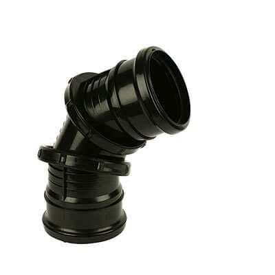 110mm Soil Push Fit Multi Double Socket 0-90° Bend
