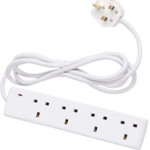 Extension Lead 4 Way 13Amp With Neon (250V AC) 10m