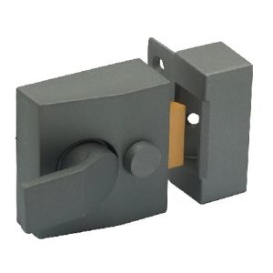 NLG201 Sterling Deadlocking Nightlatch- Grey Narrow