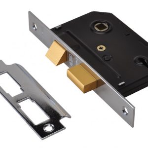 3 Lever Mortice Sashlock Chrome 79mm