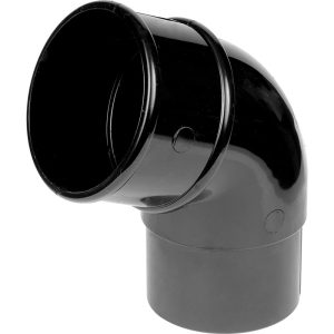 112mm Half Round Guttering Offset Bend 112.5°- Black