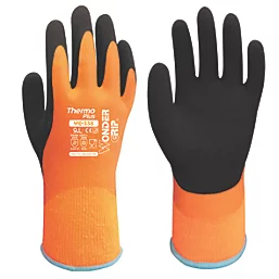 Wonder Grip Thermo Plus Thermal Waterproof Gloves Orange Large