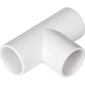 Solvent Weld Overflow Tee 21.5mm White