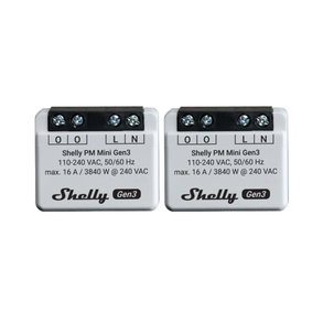 Shelly Plus 1 Gen3 WiFi Operated Smart Switch (Pair)