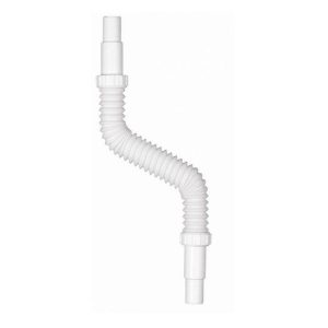 PRWFCFWO-LONG Plastic Compression 32mm/40mm Flexible Waste Pipe Long (500mm To 1500mm)
