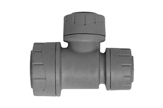 Polyplumb 28mm X 22mm X 22mm Branch & One End Reduced Tee