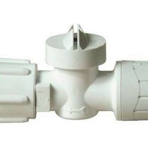 PolyPlumb Straight Service Valve (White) 15mm X ½”