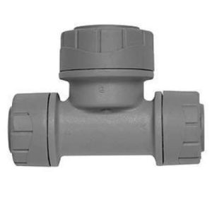 15mm X 15mm X 22mm End Reduced Tee (Grey)