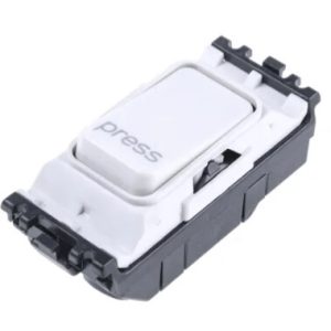MK K4885PWHI 20A Grid Marked 'Press' Switch
