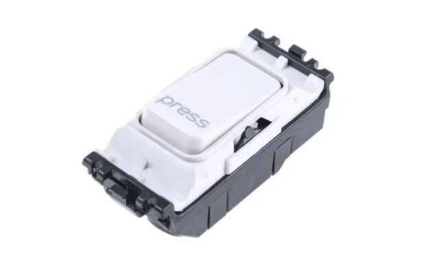 MK K4885PWHI 20A Grid Marked 'Press' Switch