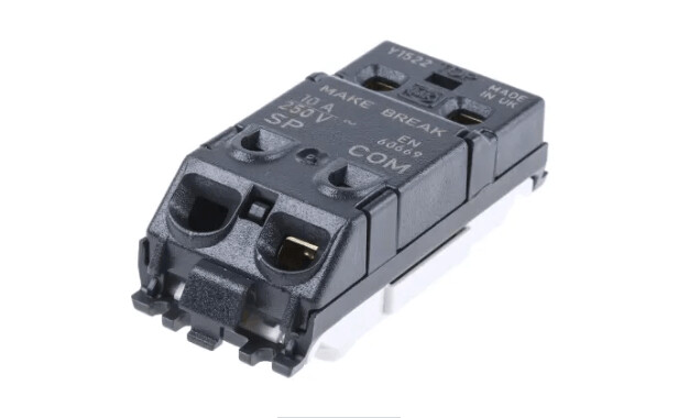 MK K4885PWHI 20A Grid Marked 'Press' Switch