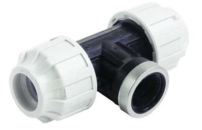 PRMTF-32F MDPE 32mm x 1" 90° Tee FI