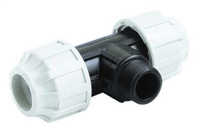MDPE 32mm x 1" X 32mm 90° Tee Threaded Male