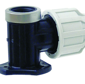 MDPE 25mm x ¾" Compression Wall Support