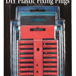 151 Assorted DIY Plastic Fixing Plugs 80 Pack