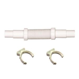 PRWFCFWO-SHORT Plastic compression 32mm/40mm Flexible Waste Pipe Short (250mm To 640mm)